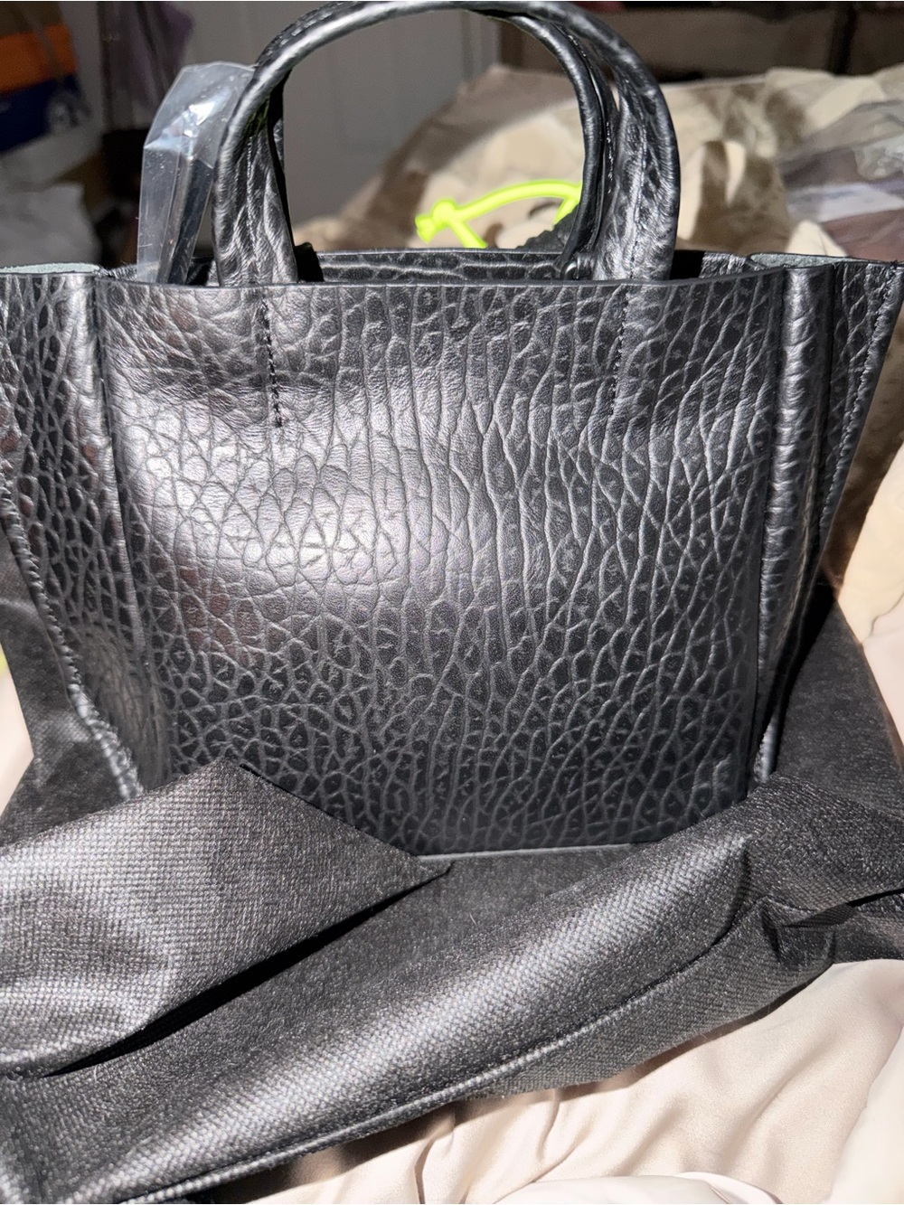 Ampersand As Apostrophe Black Buffalo Leather Micro Tote MSRP 475 SOLD OUT